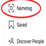 Instagram Nametag in settings