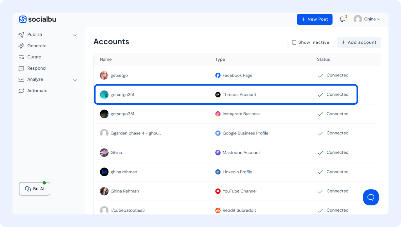 Schedule Twitter Threads Using SocialBu