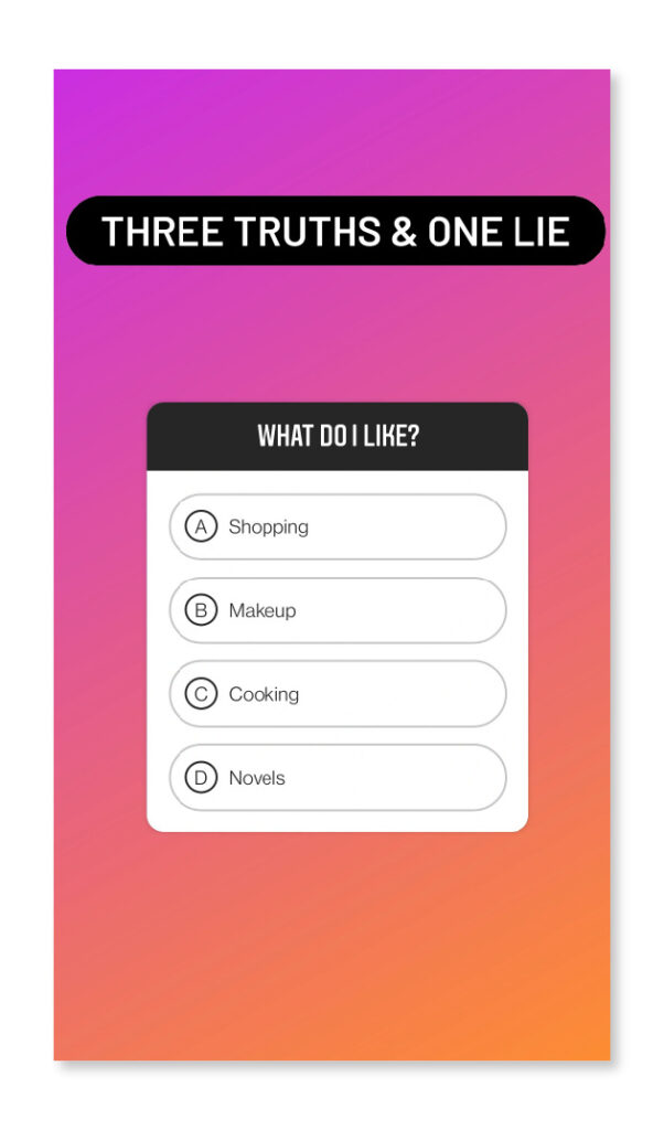 Three truths and one lie