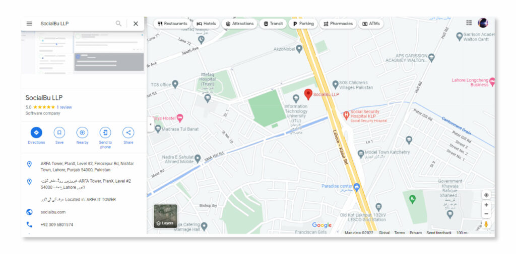SocialBu Location on Google My Business
