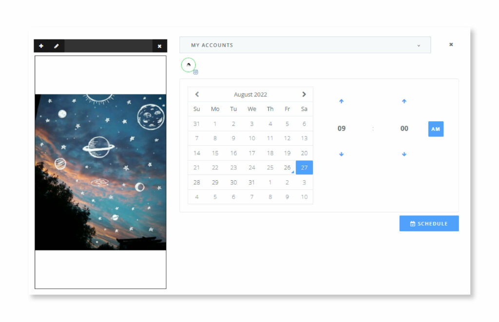 Instagram Story Scheduling feature