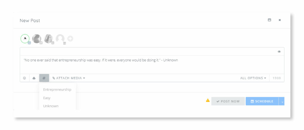 Instagram Hashtag Feature