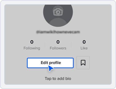 Image showing option to "edit profile"