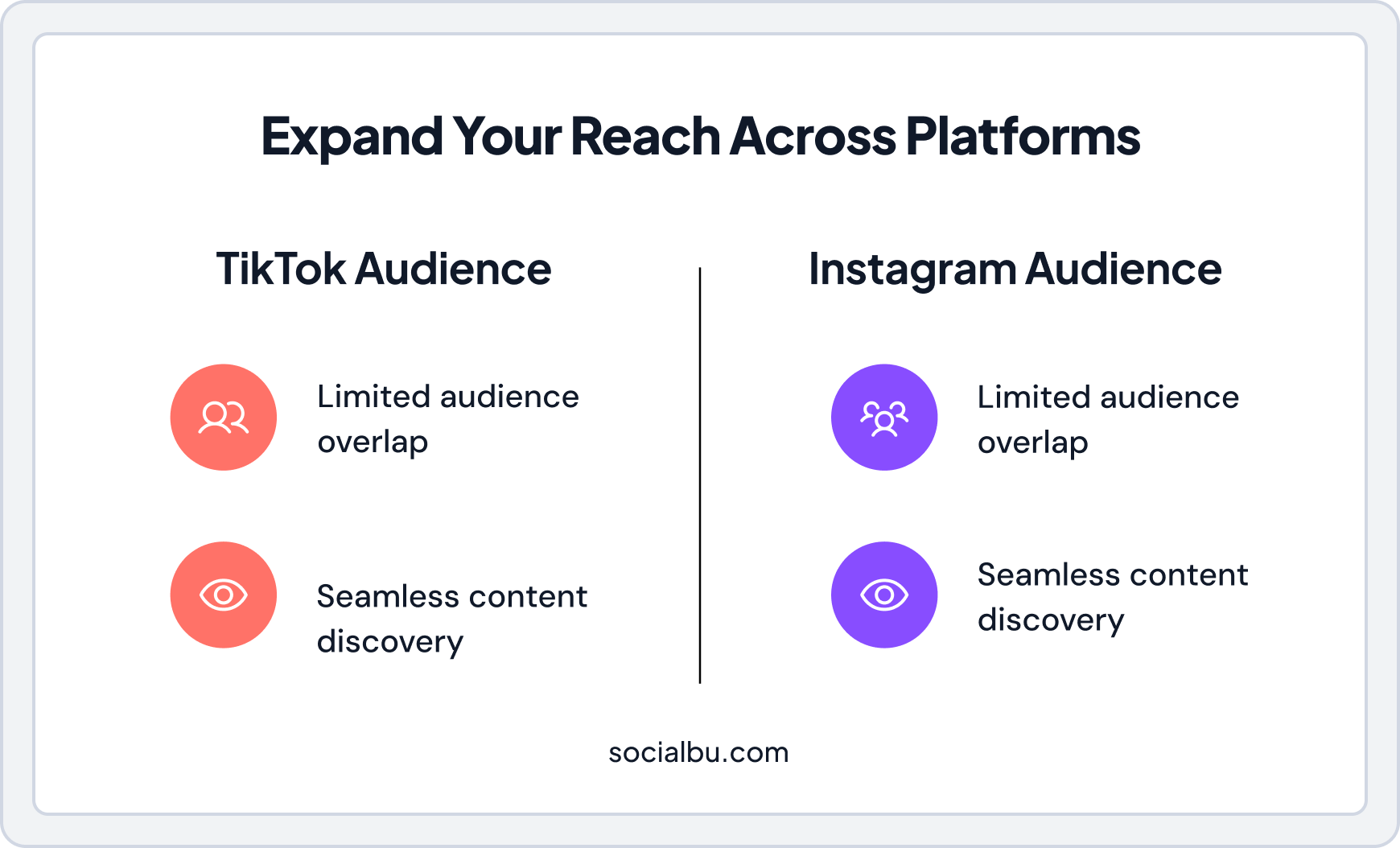 Infographic on how to expand on TIktok and Instagram