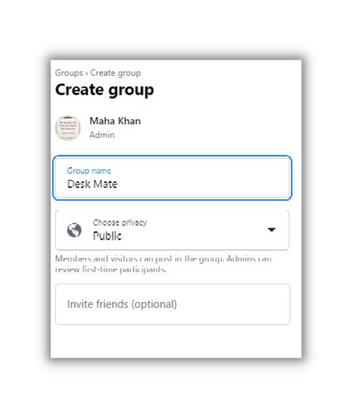 Create a Facebook Group