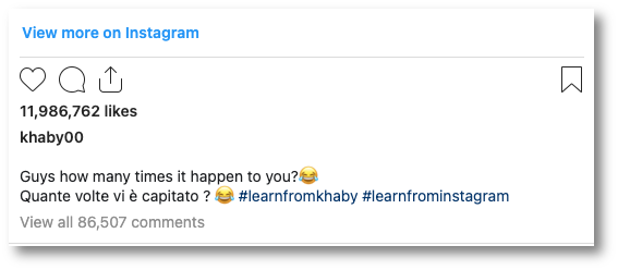 most viewed video on Instagram