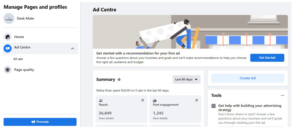 Utilize Facebook Ads