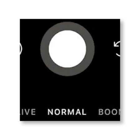 Holding the record button.