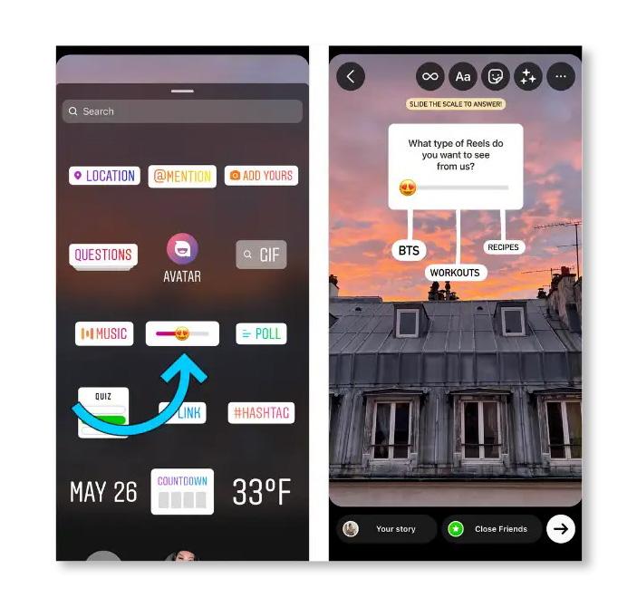 Picture of user-generated Instagram stories