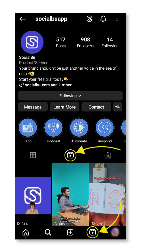 Instagram Reels location 