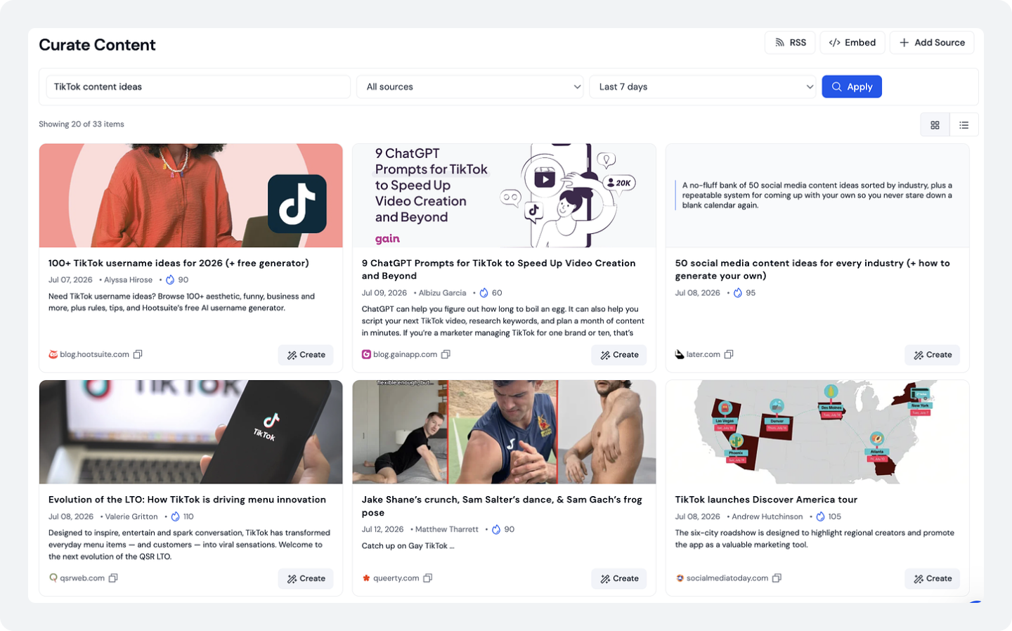 3. Discover and Curate Content Your Audience Wants with SocialBu