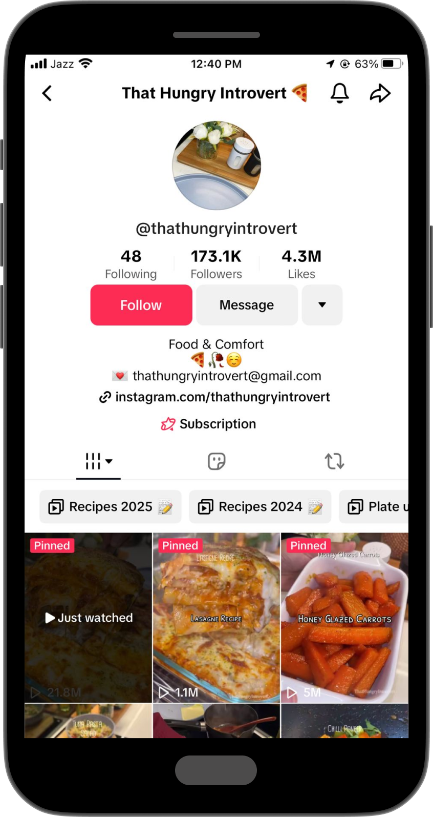TikTok Bio Ideas for Foodies