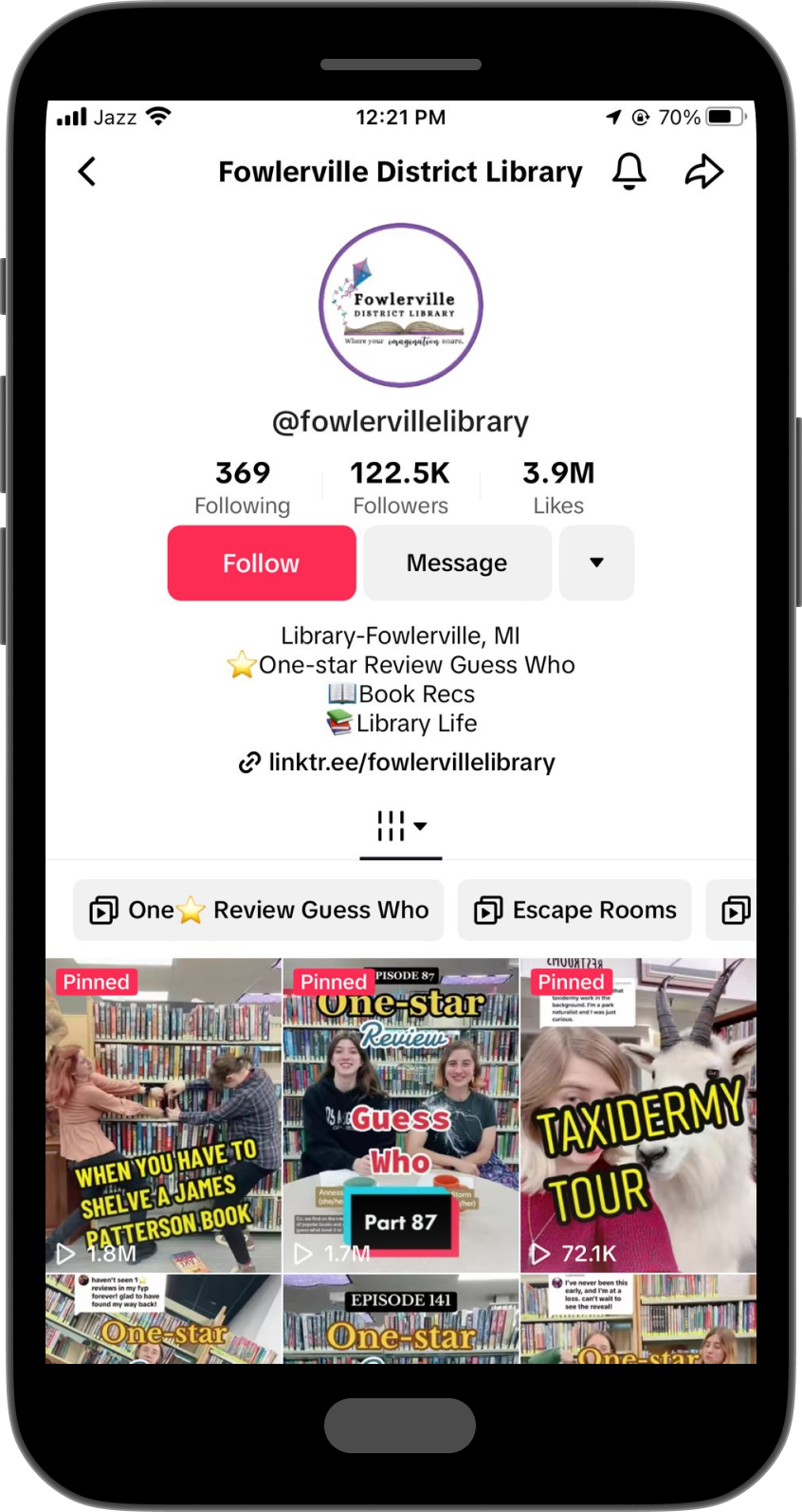 TikTok Bio Ideas for Book Lovers