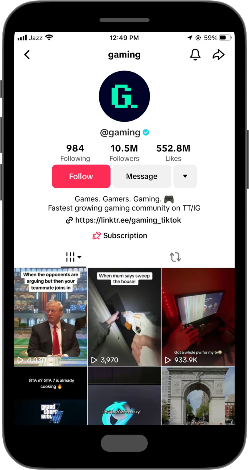 Gaming TikTok Bio Ideas