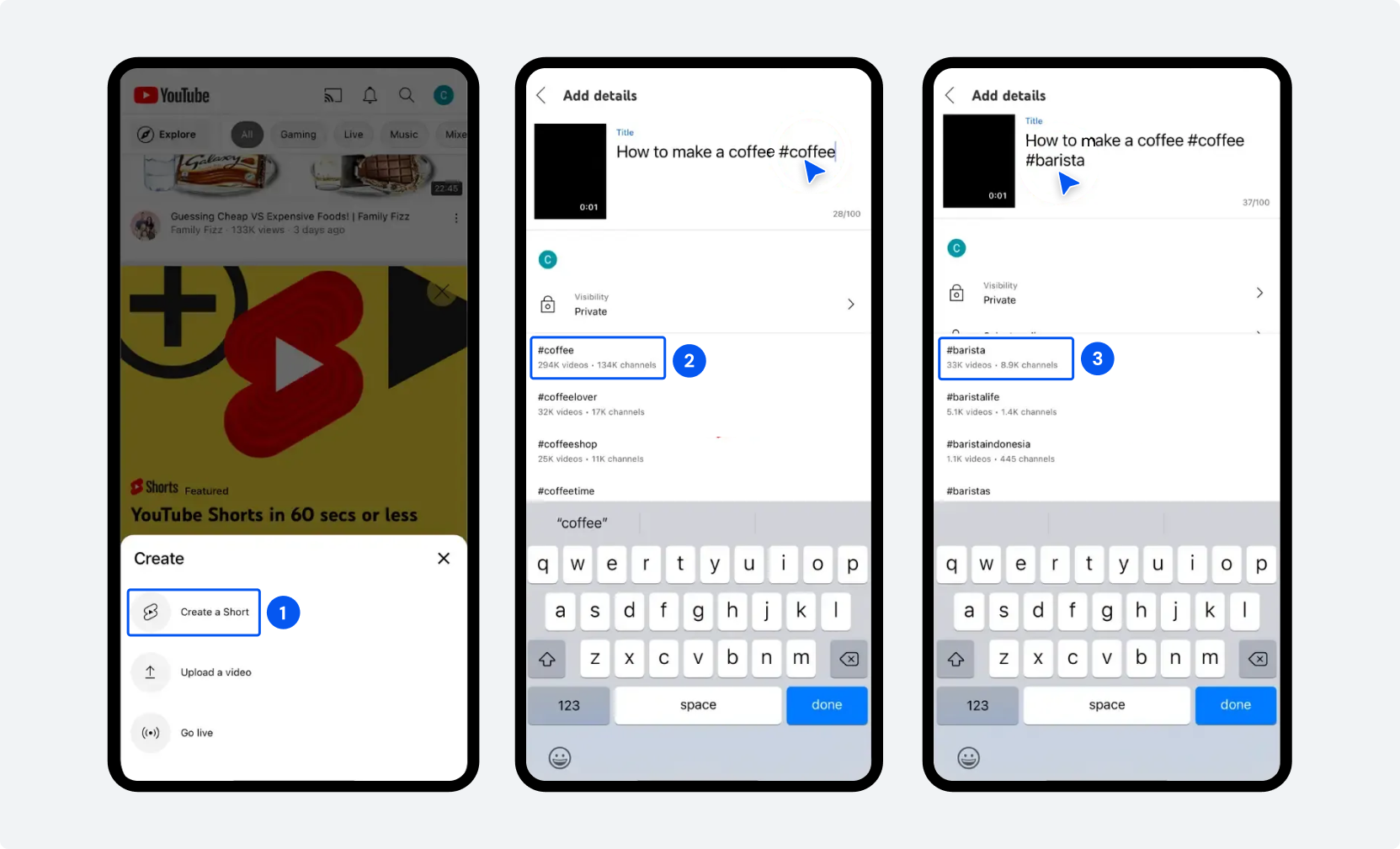 How to Add Hashtags to YouTube Shorts