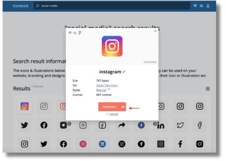 social media icons sets