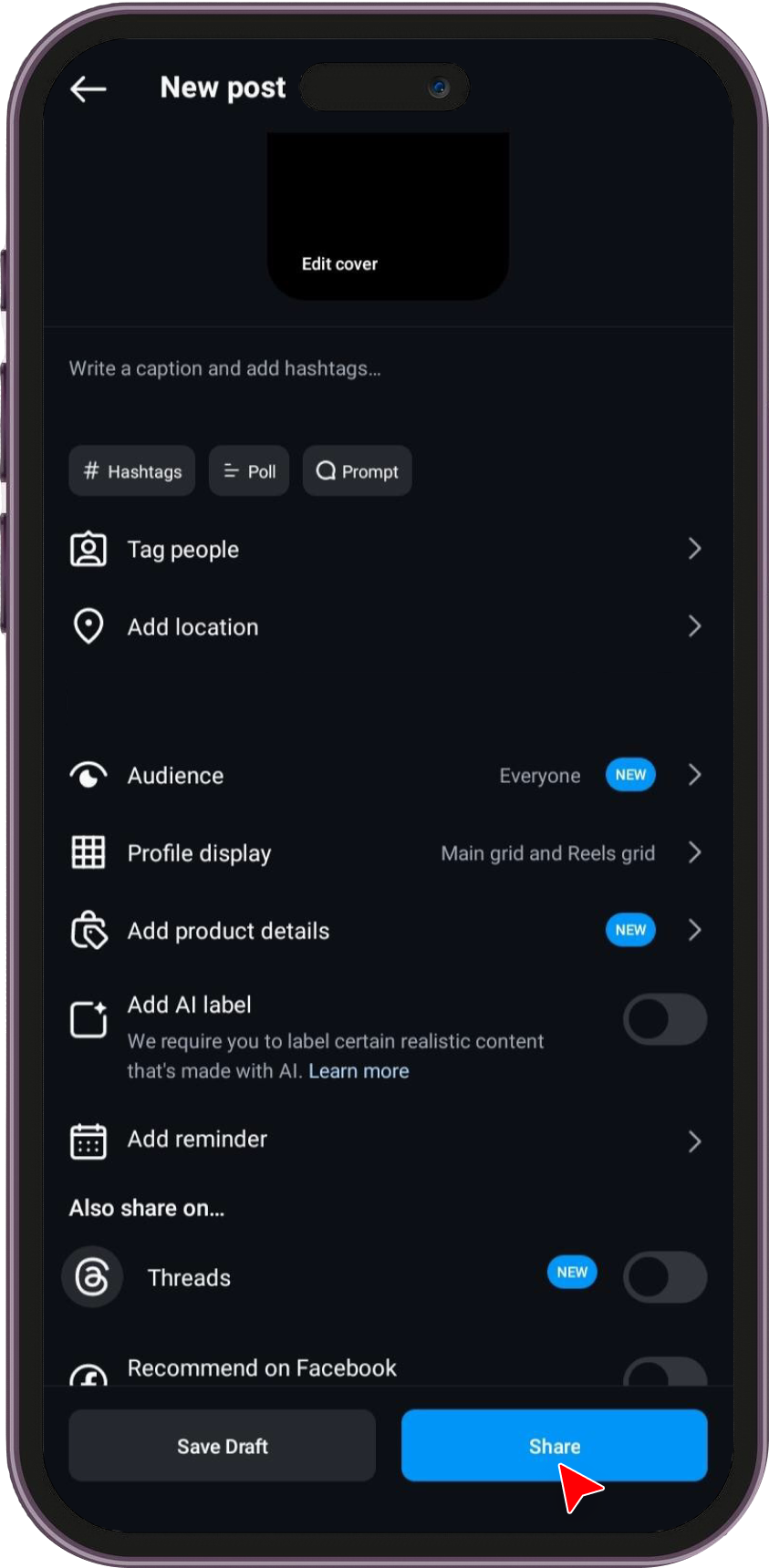 Video share option