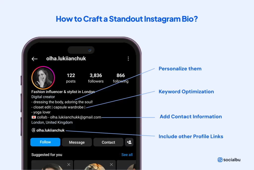 How to Craft a Standout Instagram Bio