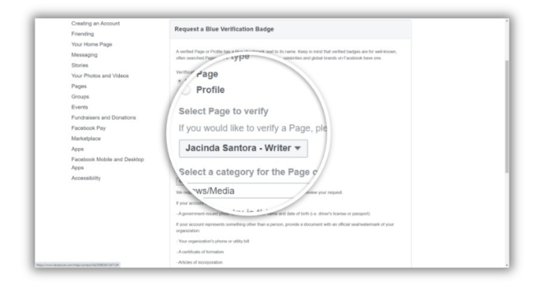 Profile for Verification