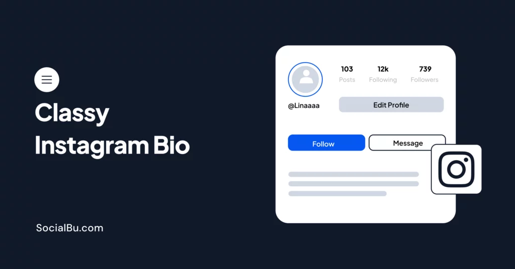 Classy Instagram Bio