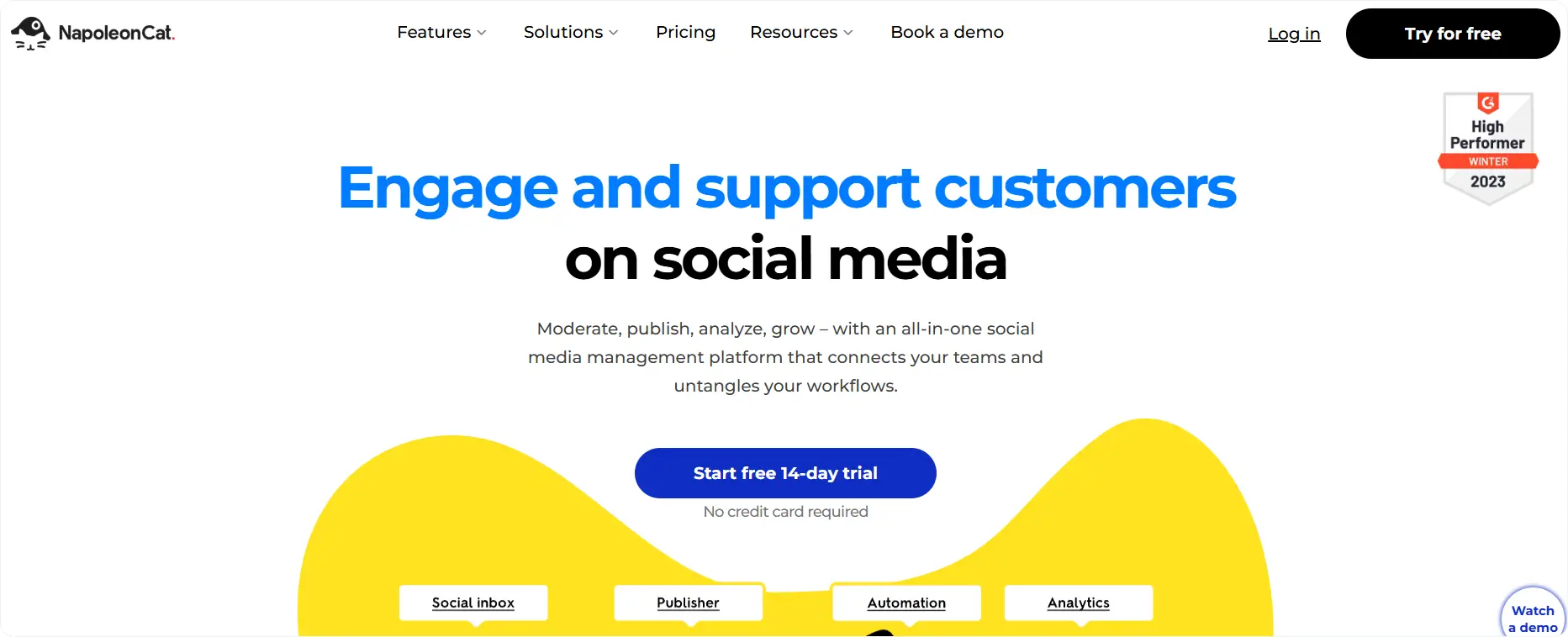 NapoleanCat- social media scheduling tools for startups