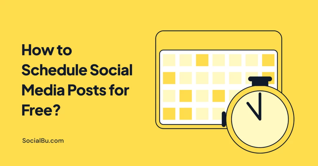 schedule social media posts