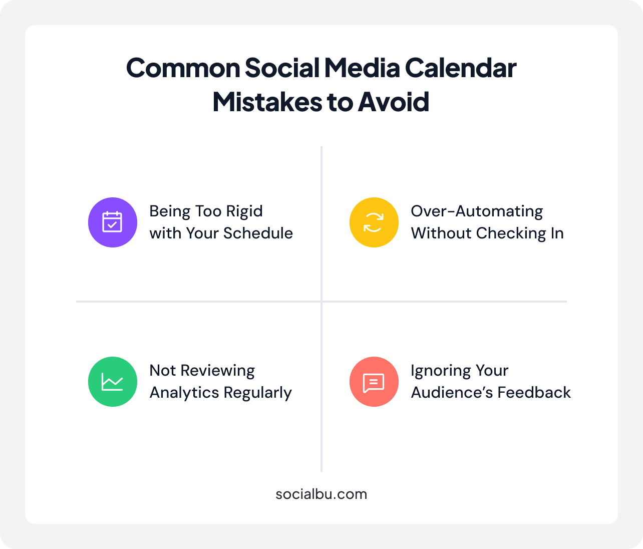 Common Social Media Calendar Mistakes to Avoid