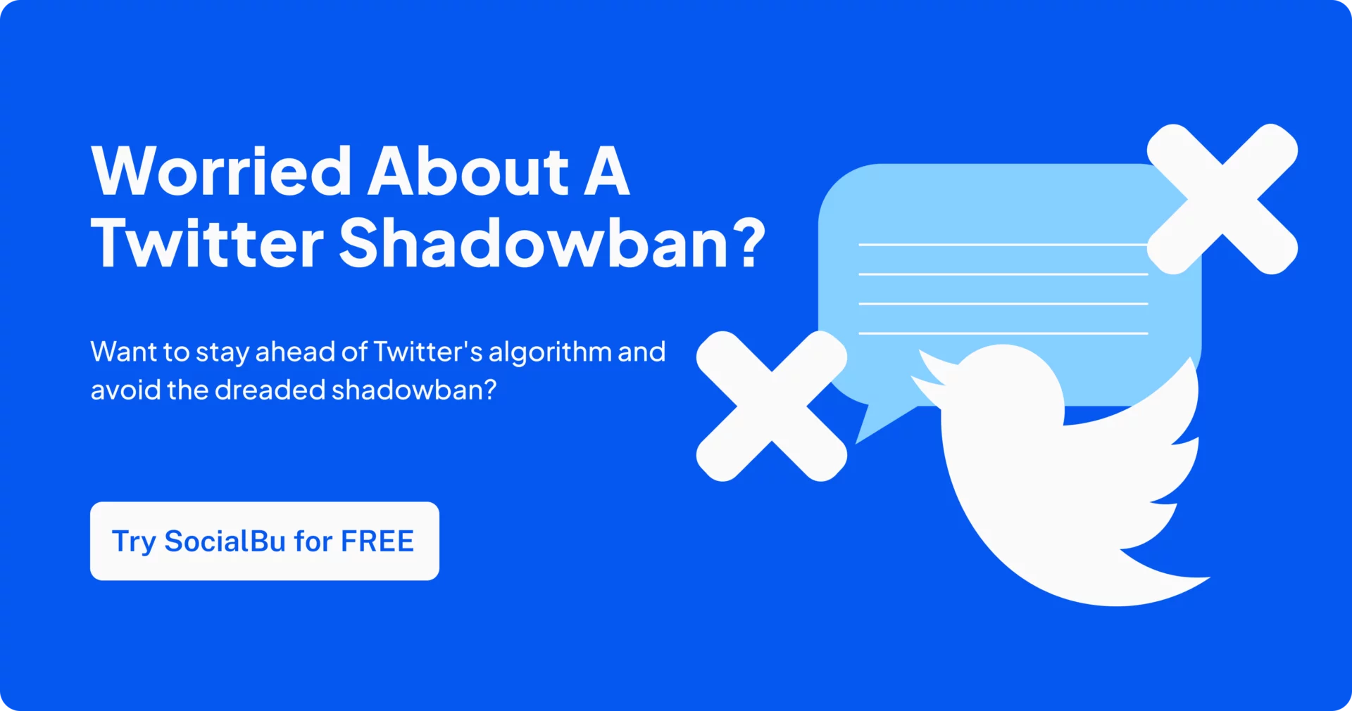 Twitter shadowban CTA