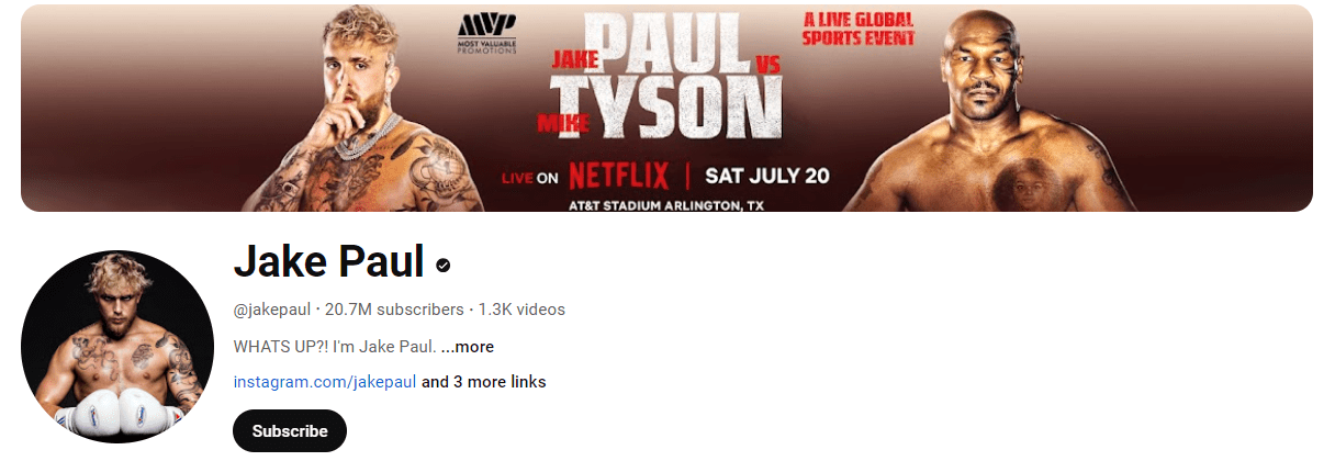 Jake Paul- youtube income per 1,000 views