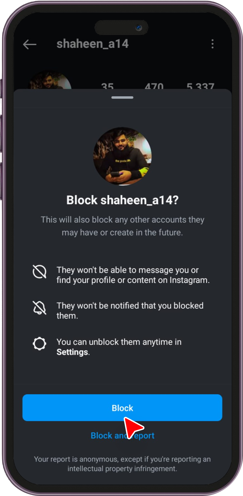 Blocking Individual Users on Instagram