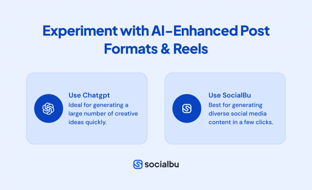 Experiment with AI-Enhanced Post Formats & Reels