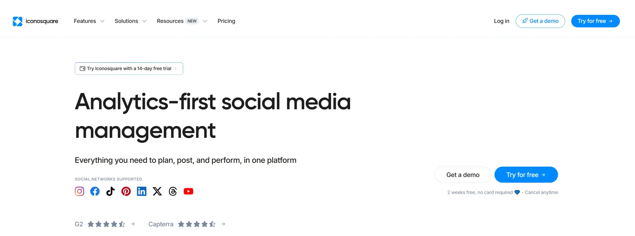Landing page image of Iconosquare
