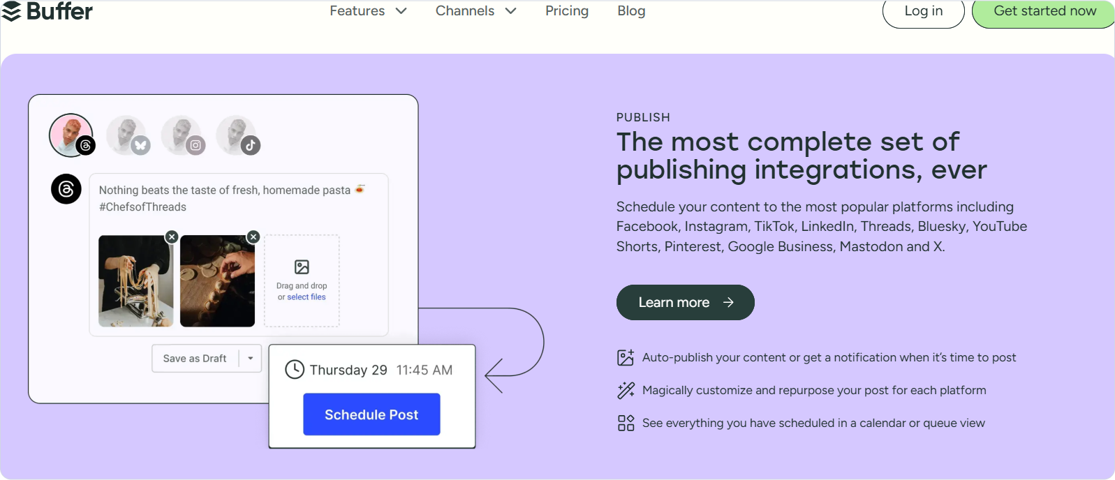 buffer social media management tool