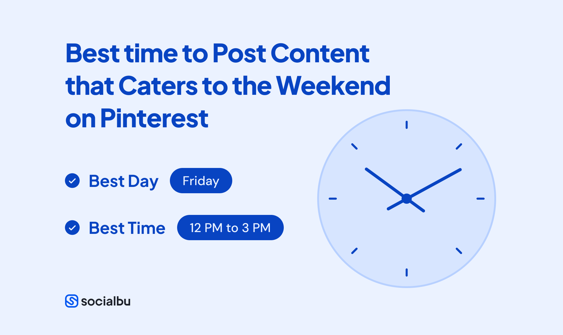 Best for setting up content that caters to the weekend