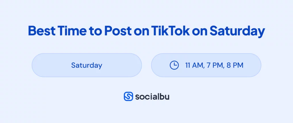 Best Time to Post on TikTok Saturday