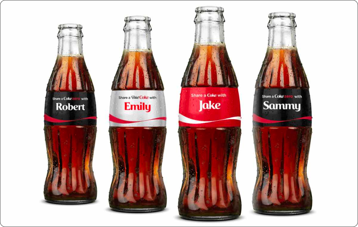 Share a Coke campaign by Coca-Cola