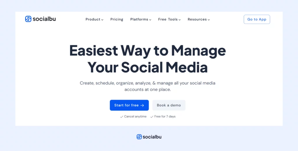 SocialBu - AI social media tool