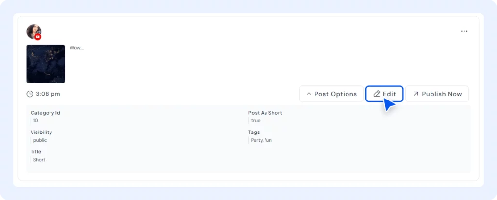 YouTube Shorts scheduler