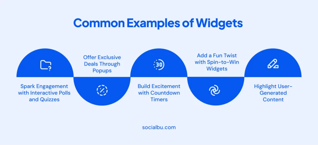 Examples of widgets