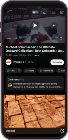 video sharing step two