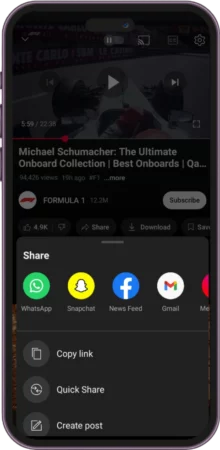 sharing video with friends step three