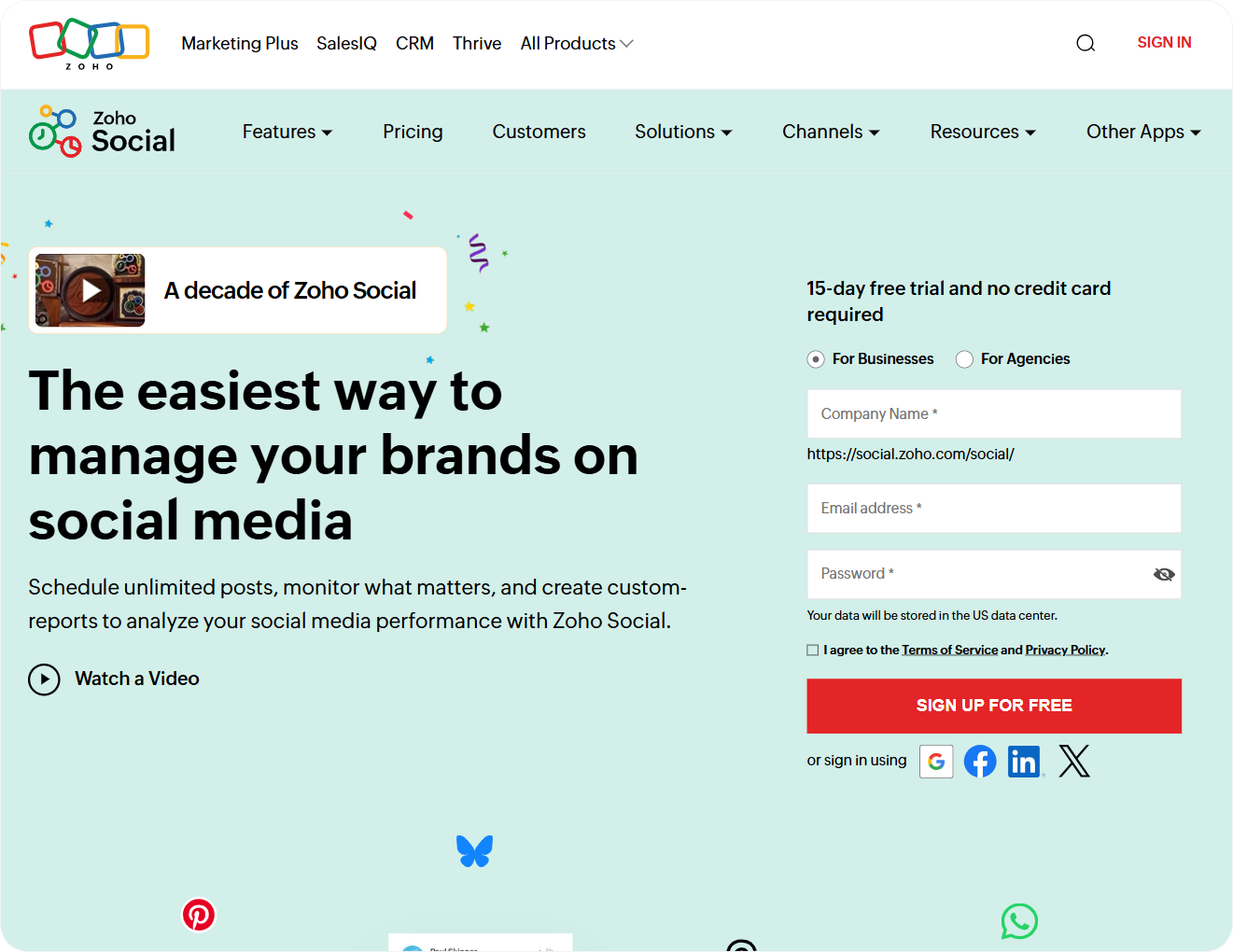 Zoho Social - Best Hootsuite Alternative