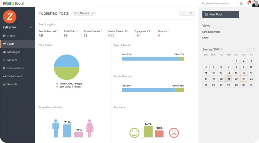 Zoho Social - Hootsuite Alternative