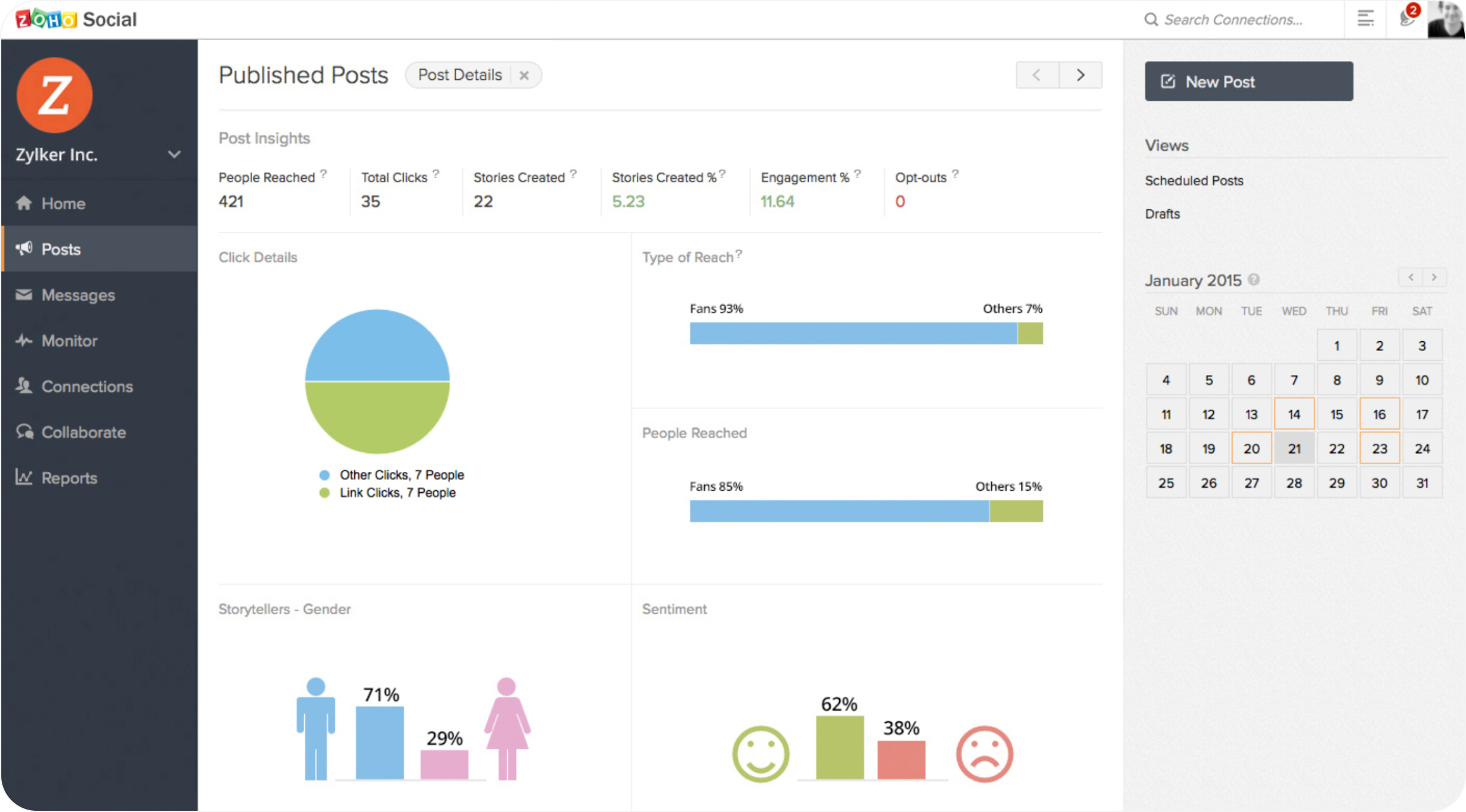 Zoho Social - Hootsuite Alternative