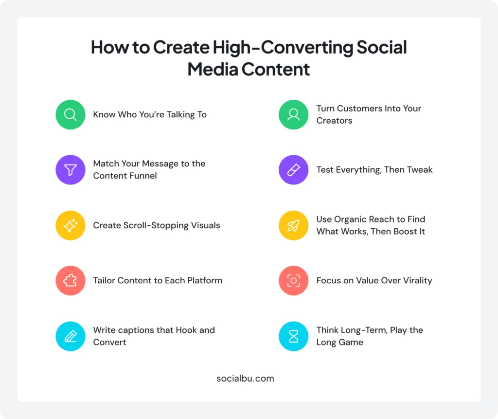 How to Create High-Converting Social Media Content - Tips