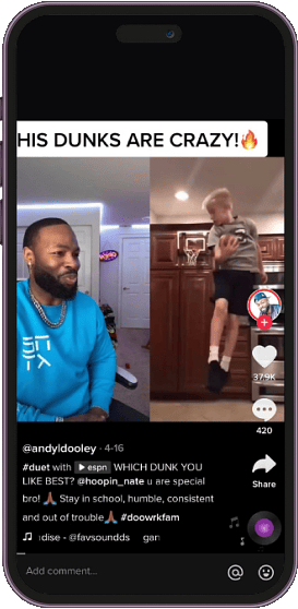 Duet or Stitch Popular TikTok Posts