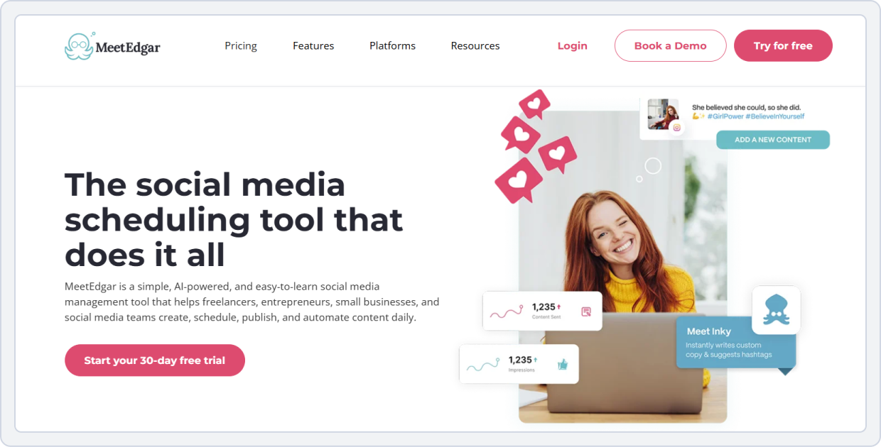 meetEdgar dashboard image