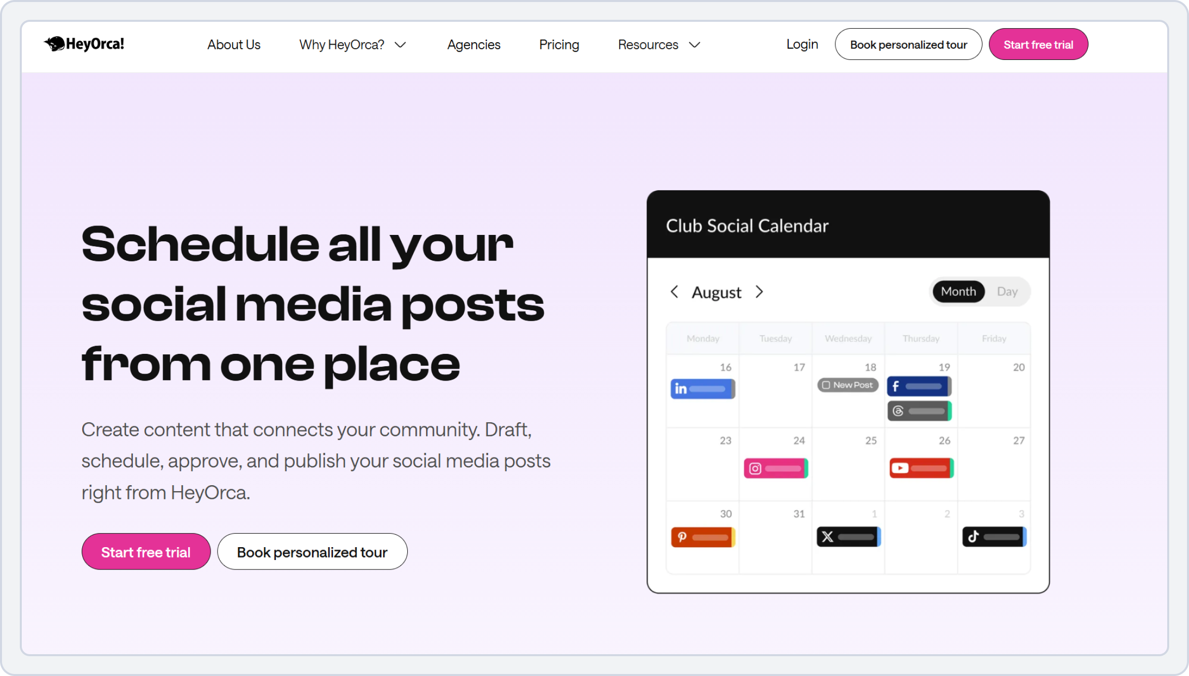 Hootsuite Alternative#8: HeyOrca