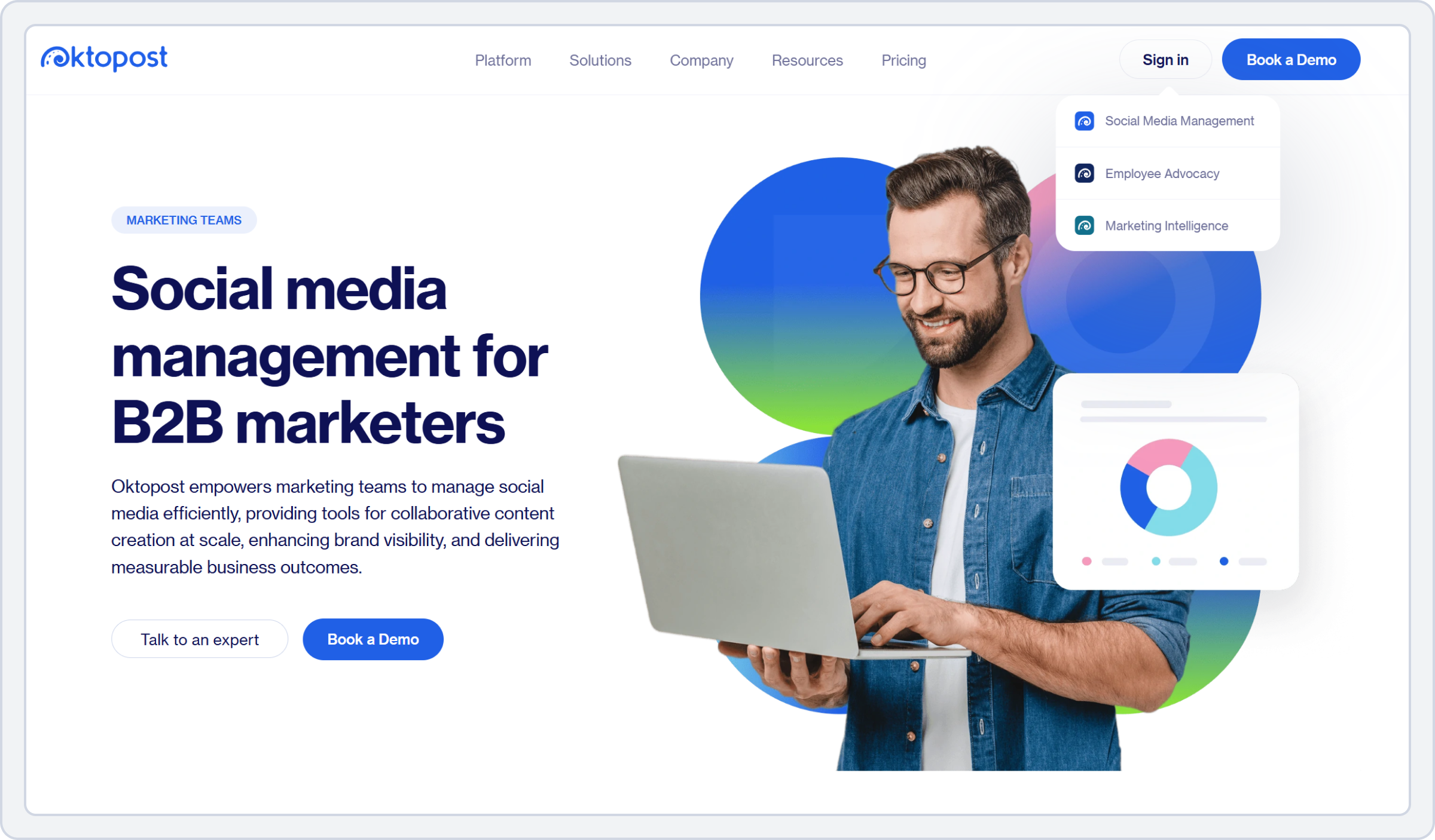 Hootsuite Alternative#9: Oktopost