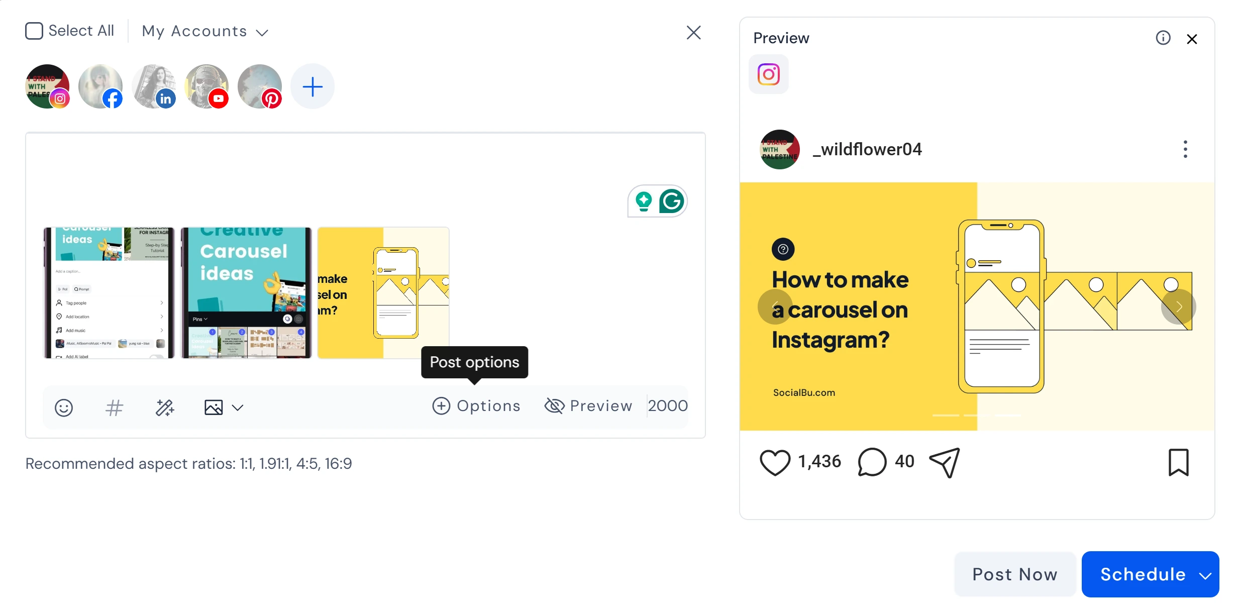 Create a New Post in SocialBu